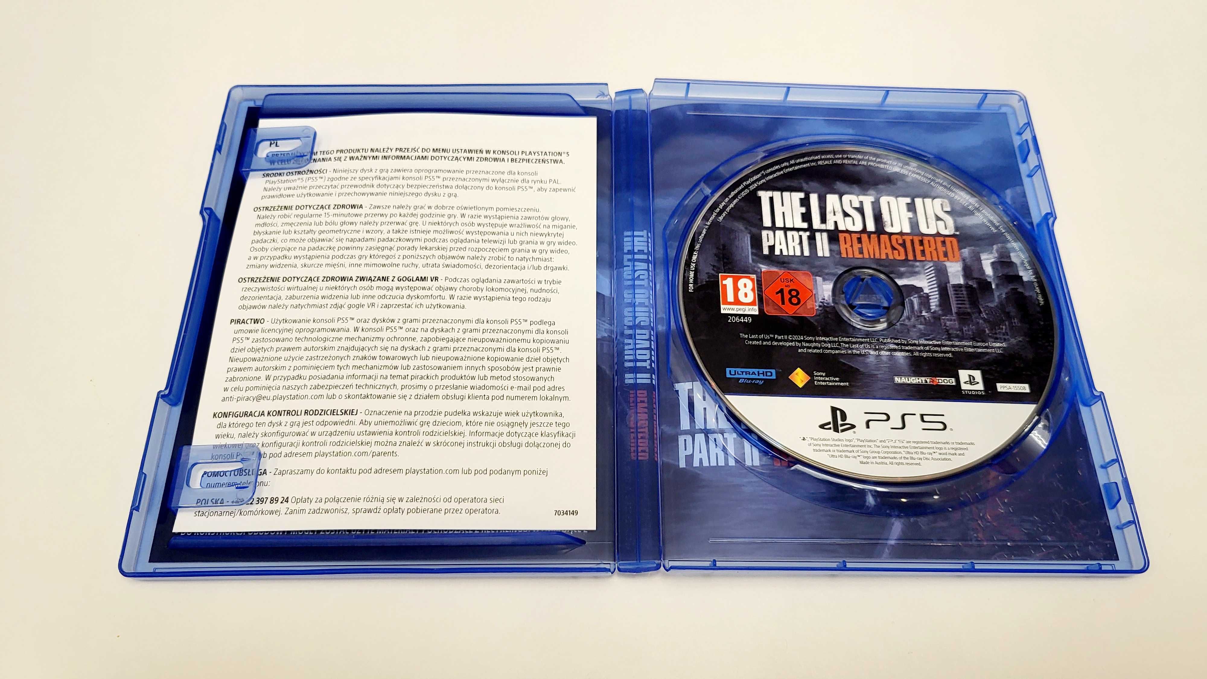 Gra The Last Of Us Part II 2 Remastered PL PS5 Playstation 5