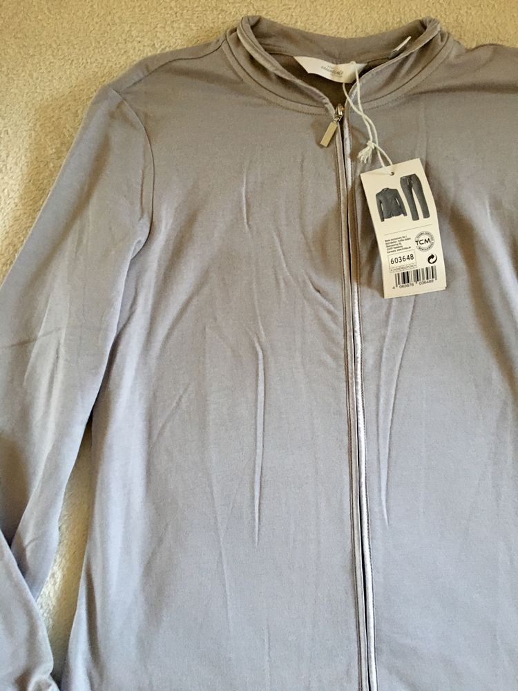 Bluza dresowa jasna wrzosowa liliowa Tchibo S/M nowa z modalu