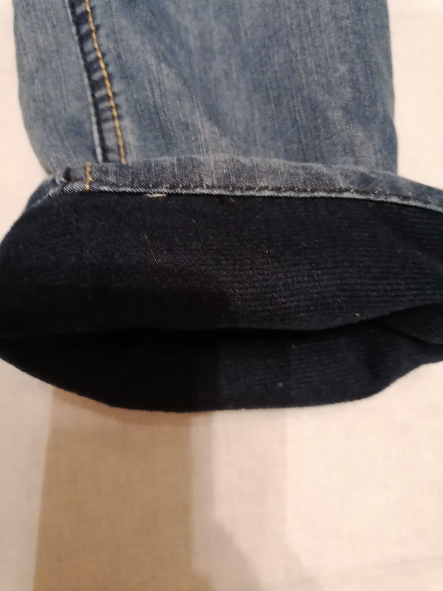 Ocieplane spodnie jeansy Peppers r. 140