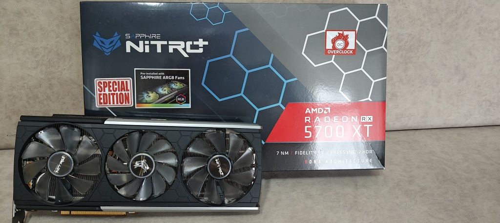 AMD Radeon Sapphire Nitro+ RX 5700XT Special Edition.