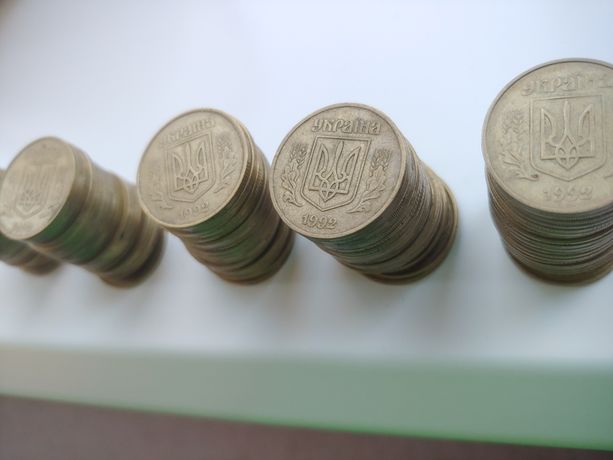монеты, 50 копеек 1992 г, 4 ягодки