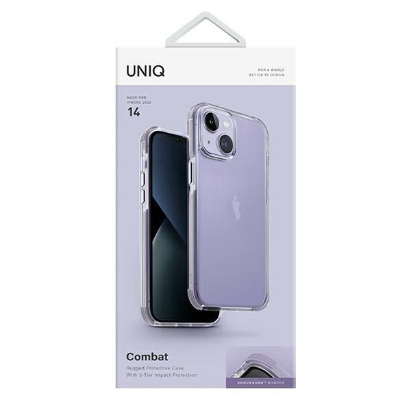 Uniq Etui Combat Iphone 14 / 15 / 13 6,1" Liliowy/Lilac Lavender