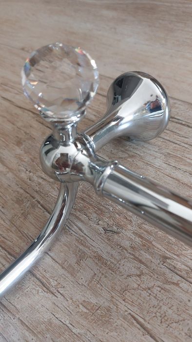 Swarovski Wieszak Podwójny do łazienki 60cm Retro