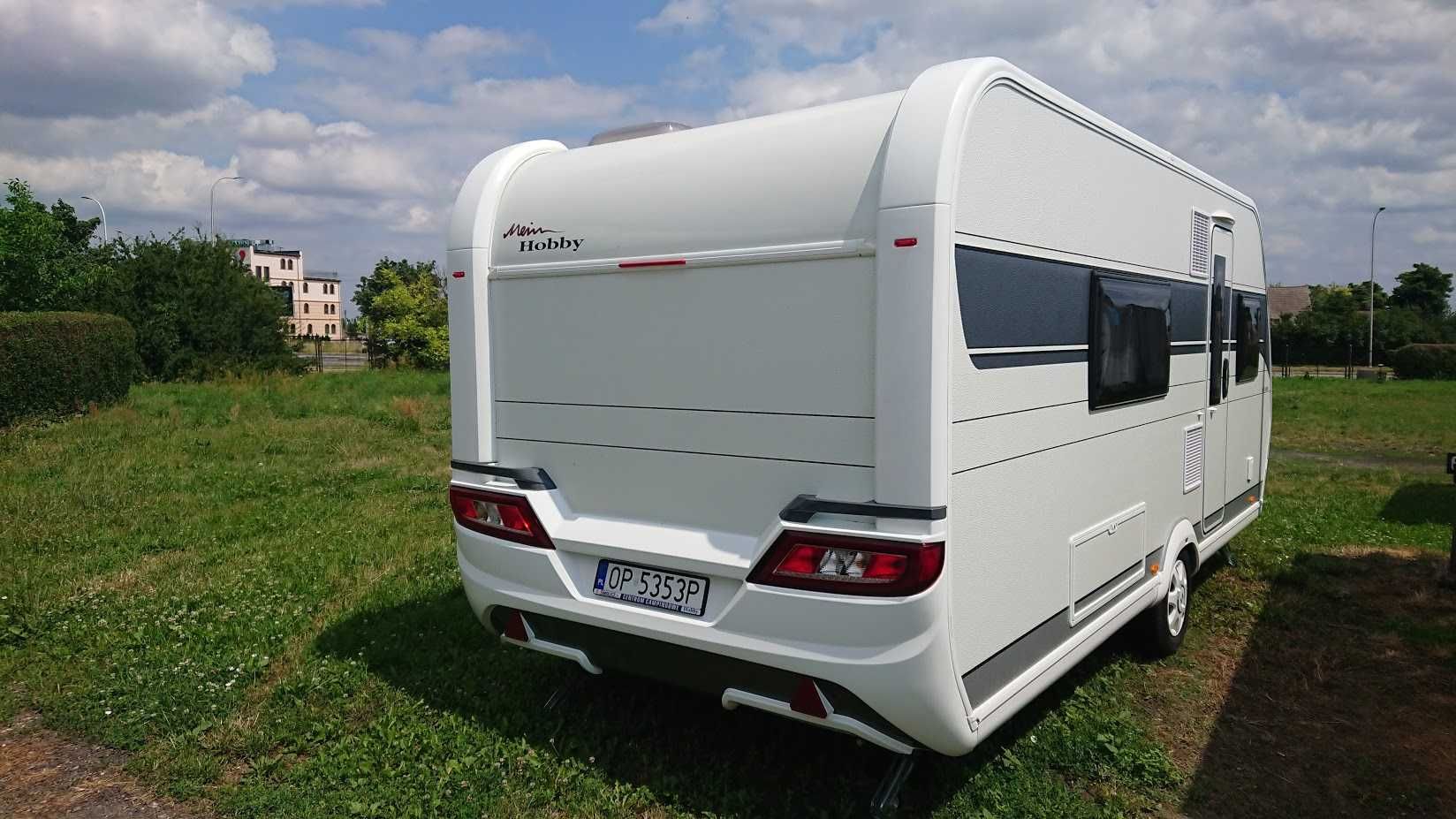 Klima.Wynajem przyczepy Hobby 2021r. Wypożyczalnia Opole camping