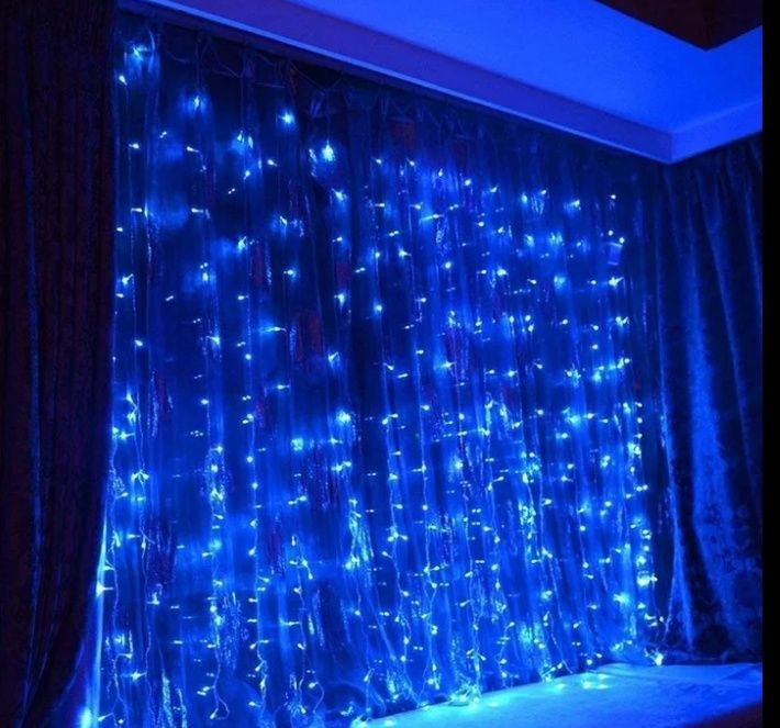 АКЦИЯ!! Гирлянда штора, роса 3*3, 3*2