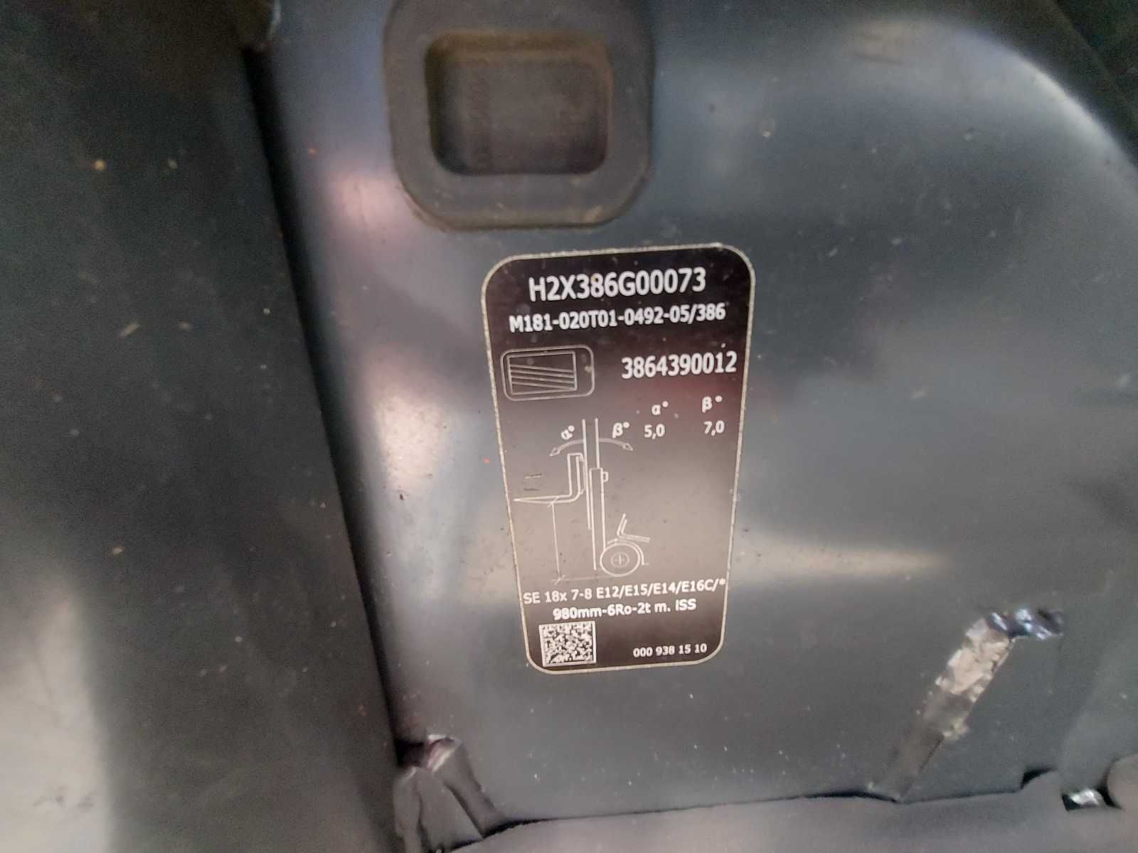 Wózek widłowy LINDE E14-02 Triplex 1400kg 3 sekcje Bateria 85% 4,6m
