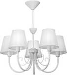 Lampa Sufitowa Vitaluce, 5-Ramion, E14, Biała, Nowoczesna i Klasyczna
