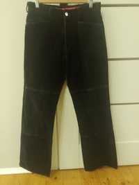Czarne spodnie sztruksowe 176