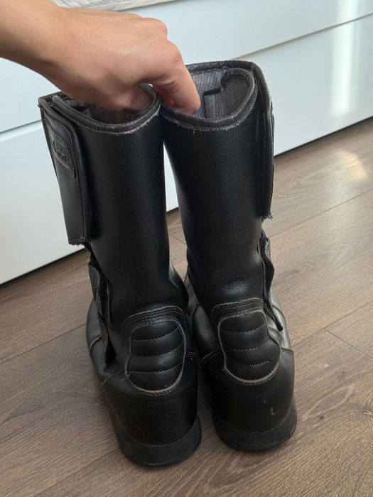 Мотоциклетні шкіряні чоботи Vendramini, моточоботи 44 розміру 28 см