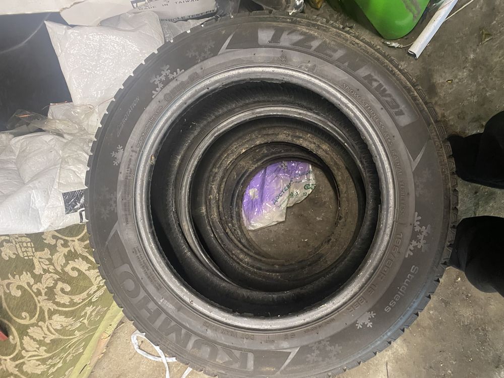 Продам Резину Р15 195/60 Зима KUMHO 2шт.