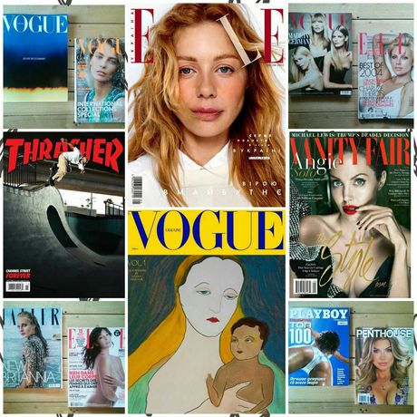 журналы Elle, Vogue, Majesty, AD, English Home, журнал Vanity Fair