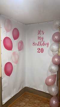 Банер 2*2 з люверсами it’s my birthday 20