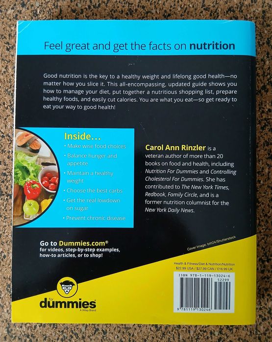 Livro - Nutrition For Dummies (Carol Ann Rinzler)