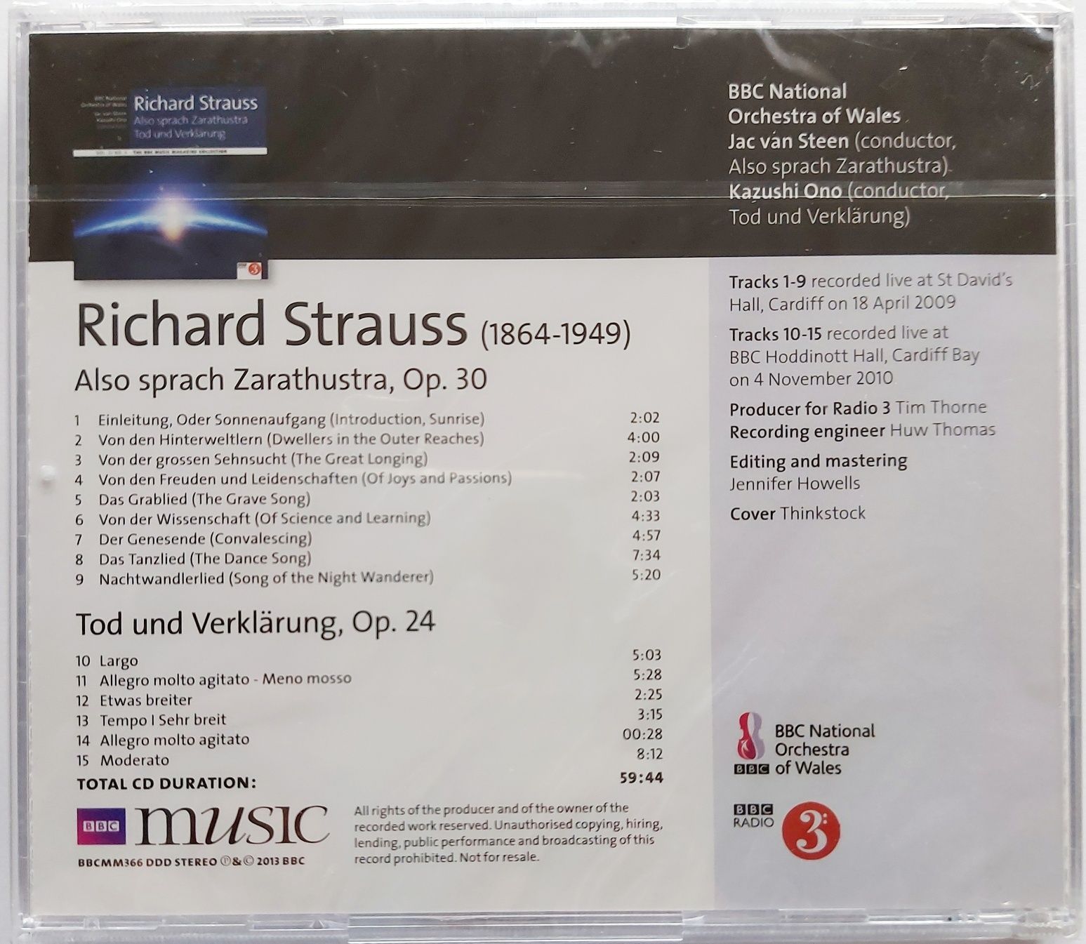 Richard Strauss Also Sprach Zarathustra Tod Und Verklarung 2013r Nowa