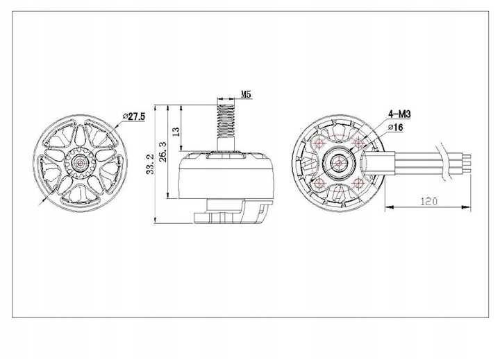 Silnik RC Emax ECO II Series 1700kV 2207