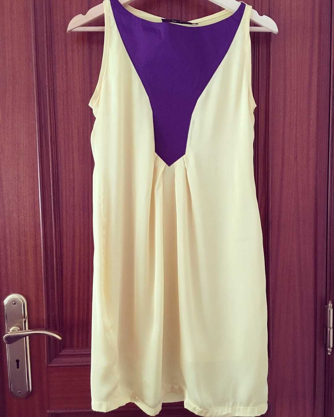 Vestido Amarelo e Roxo (NOVO!)