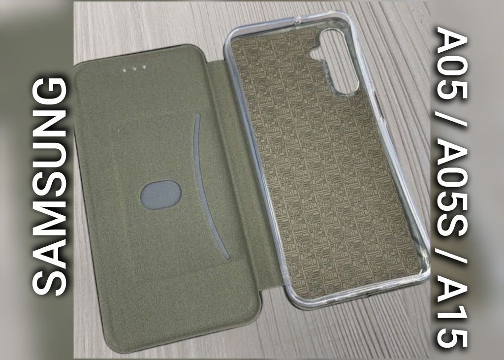 Чохол книжка на Samsung A05 A05S A15 чехол книжка с отделом для карт