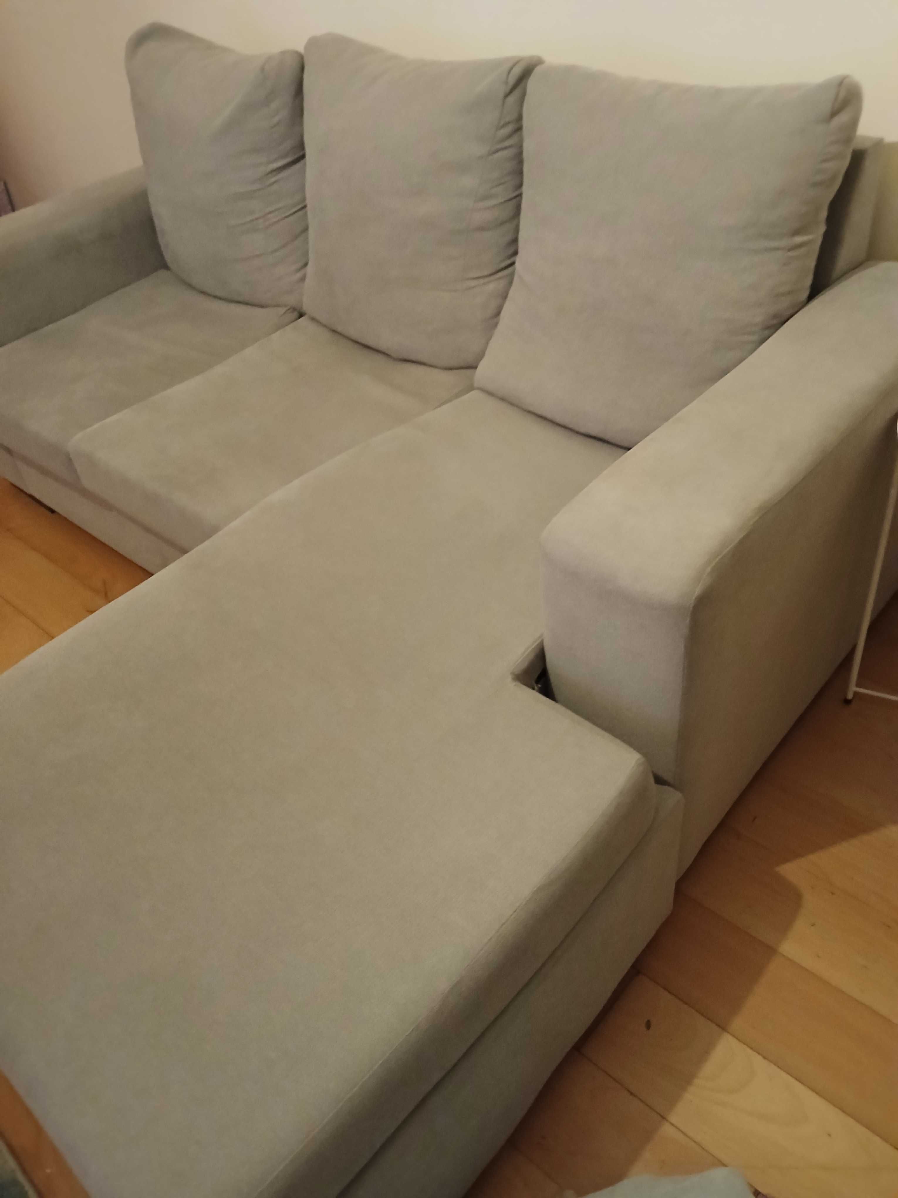 Sofa Cinzento chaise long