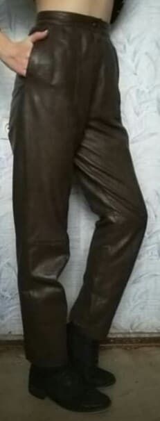Брюки кожаные натуральная кожа