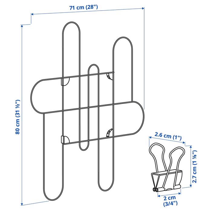 Дошка для записів з прищіпками рамка для фото ікеа