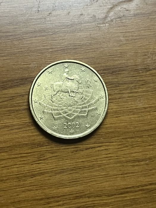 Moeda italia 2002 0,5€