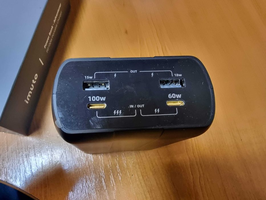 Повербанк для смартфона ноутбука TypeC PD 100W 27200мАч Imuto X6G