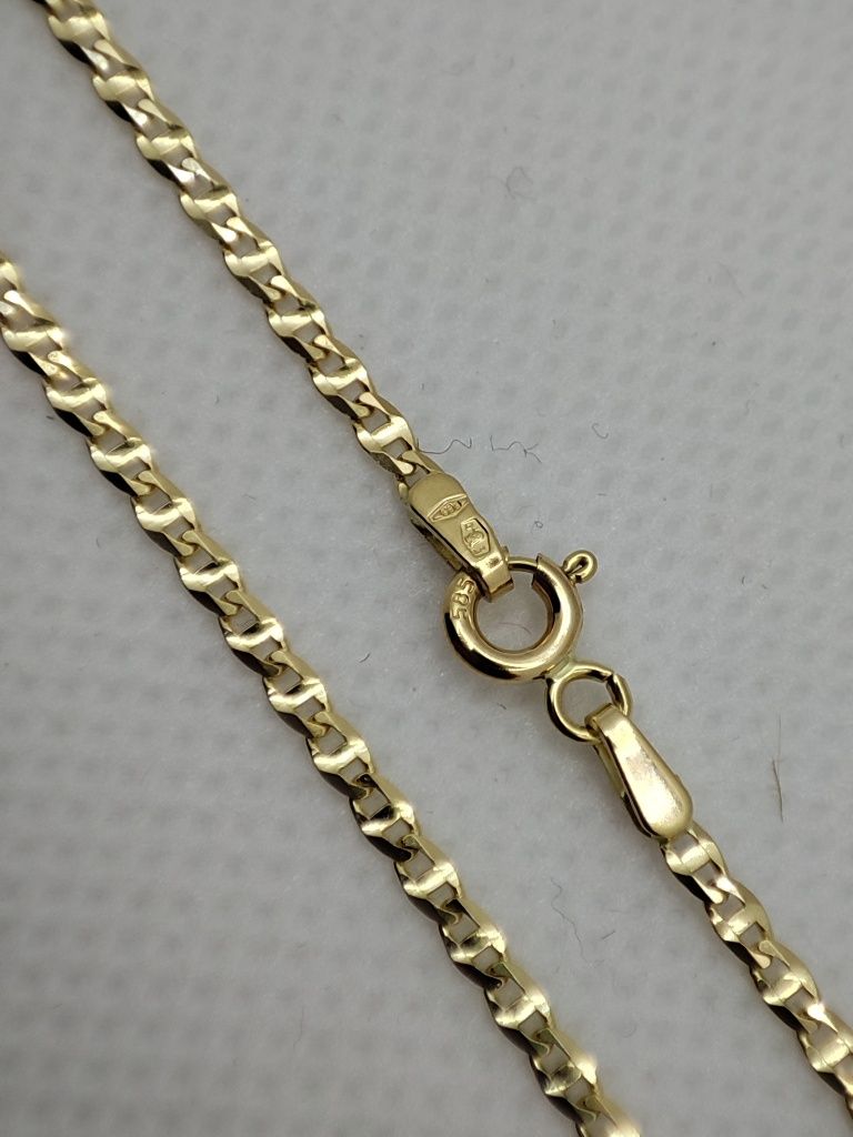 Nowy złoty łańcuszek, splot Gucci. Złoto 14k / 585. Długość 45cm