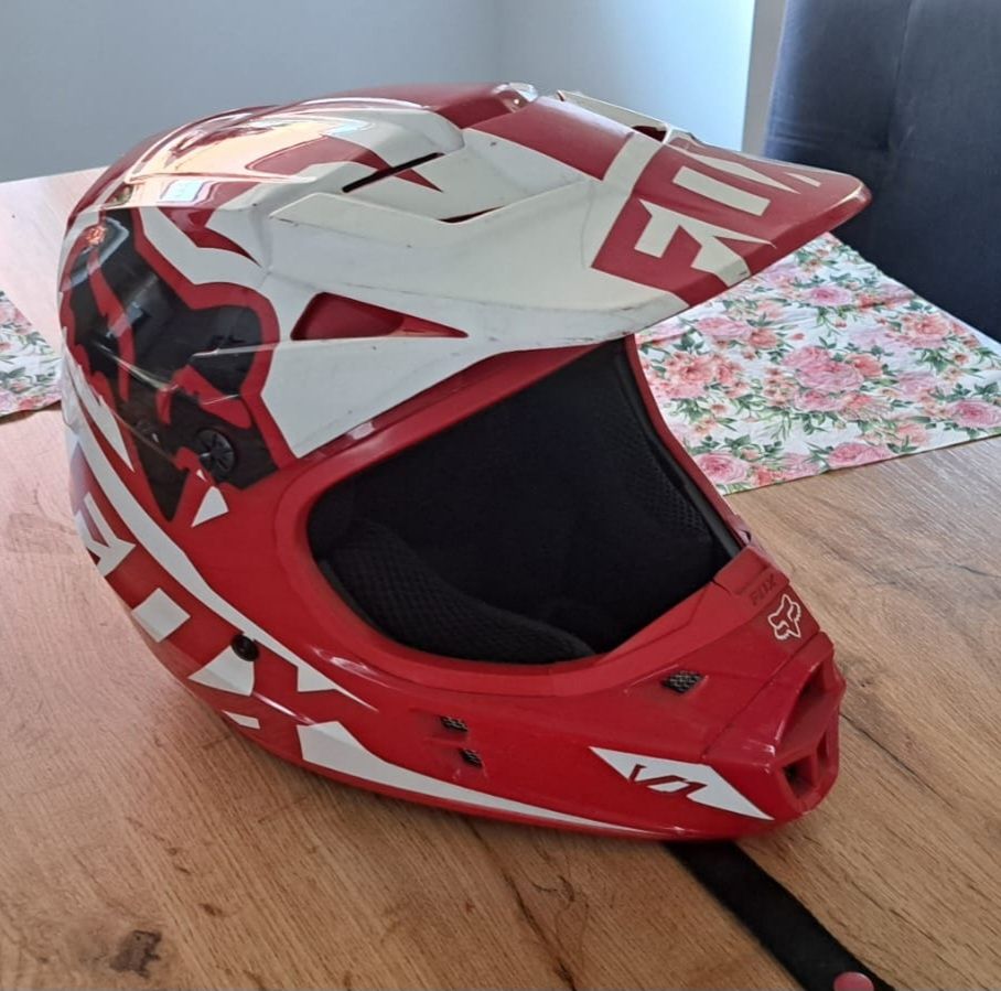 Kask  Fox V1 Full Face Enduro CROSS Rower Motor
