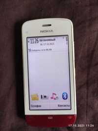 смартфон Nokia C5-03(бело-красный)