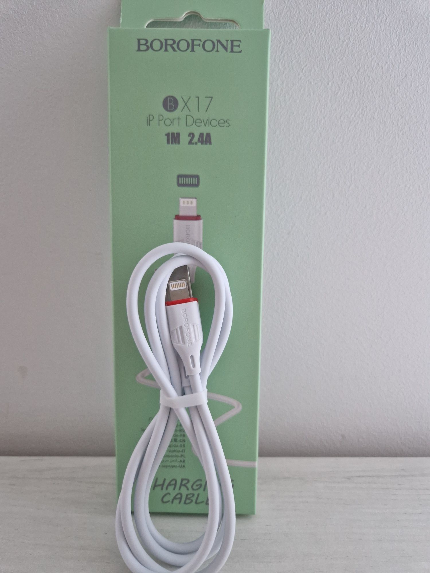 Borofone Kabel BX17 Enjoy - USB na Lightning - 2A 1 metr biały