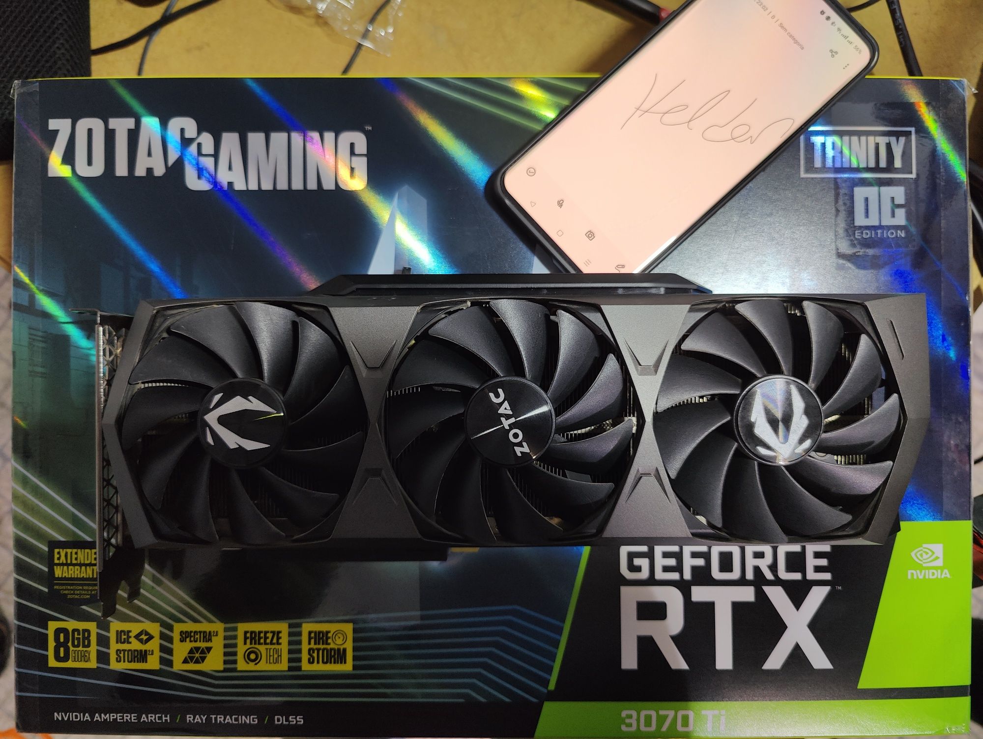 Zotac RTX 3070 ti com caixa
