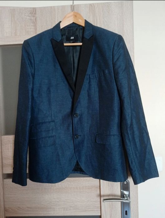 Klasyczna granatowa marynarka męska rozmiar M H&M