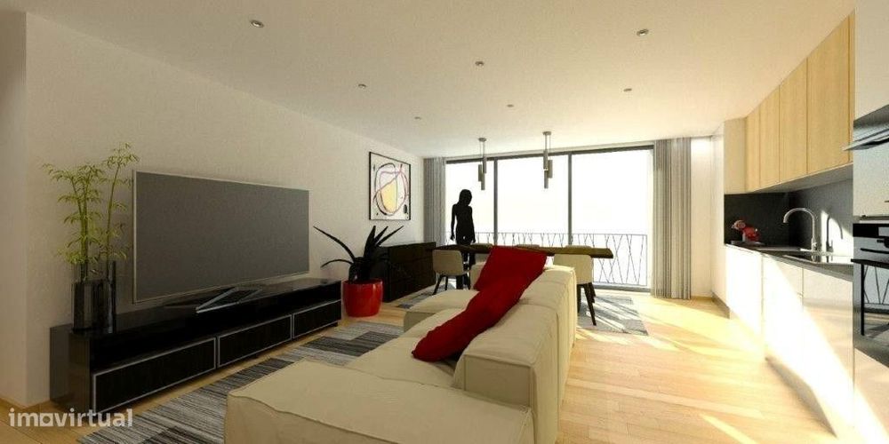 T2 Novo c/ Lugar de Garagem em Mafamude (Centro de Gaia)