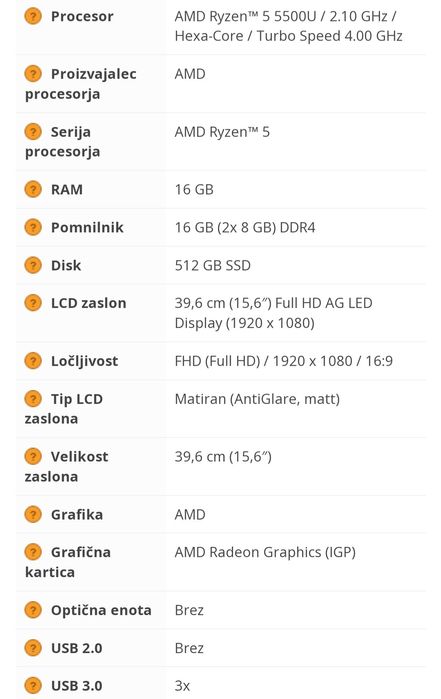 Laptop HP 15Seq2518nd  matryca 15'6 cala stan bardzo dobry.