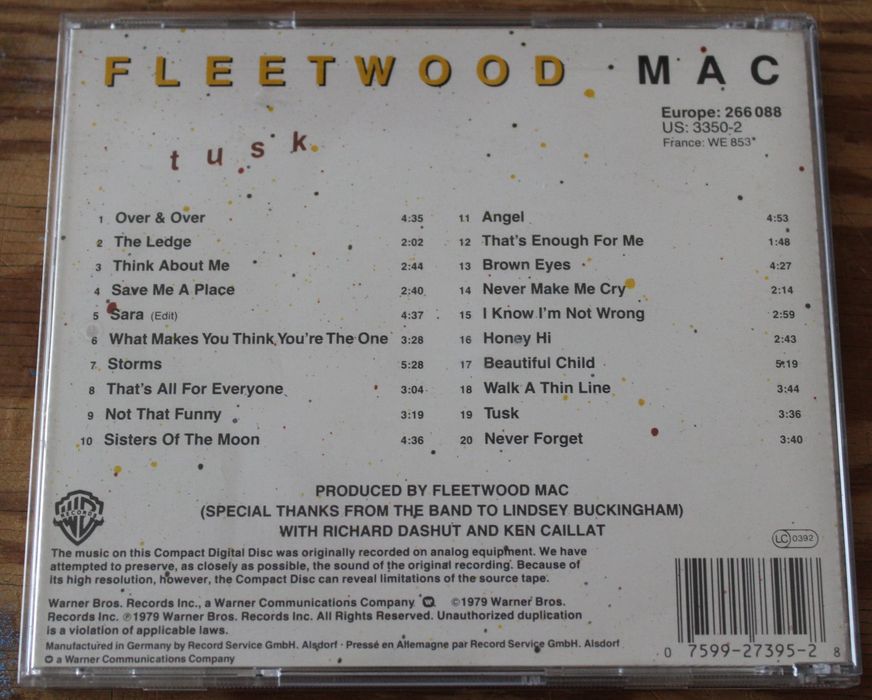 CD Fleetwood Mac - Tusk (1979)