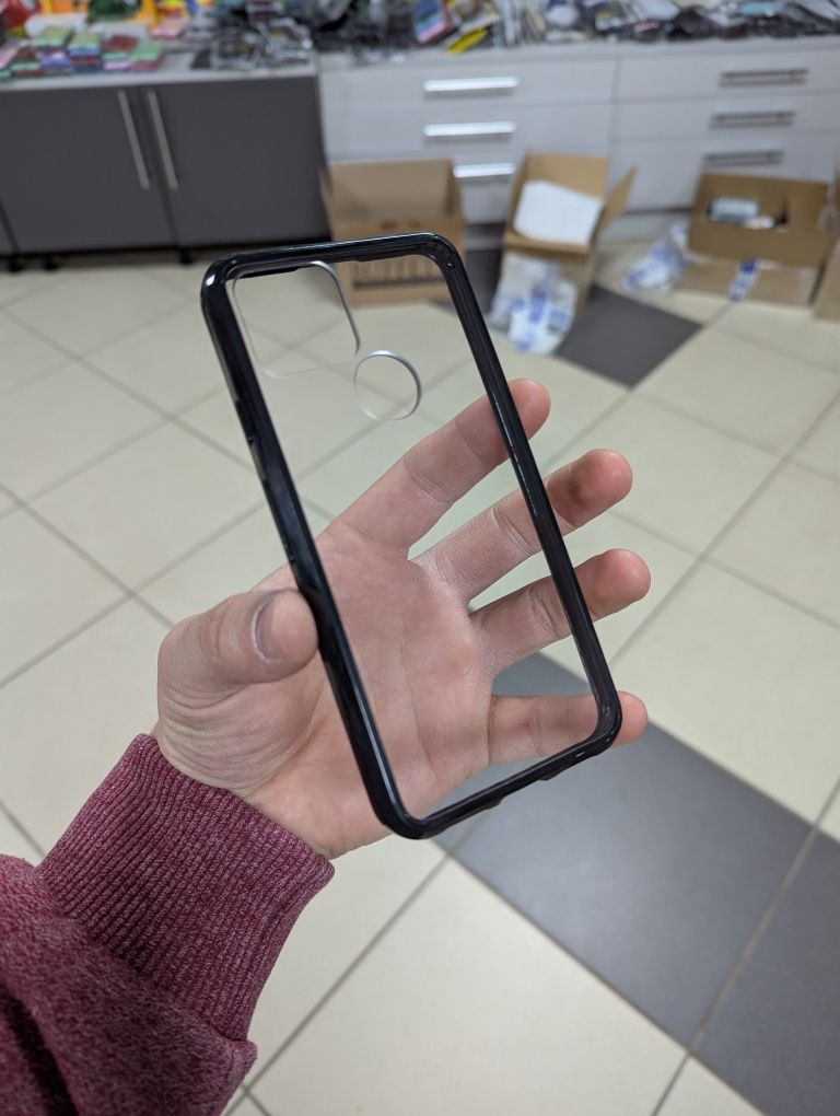 Google Pixel 5 Противоударный чехол бампер прозрачный чохол
