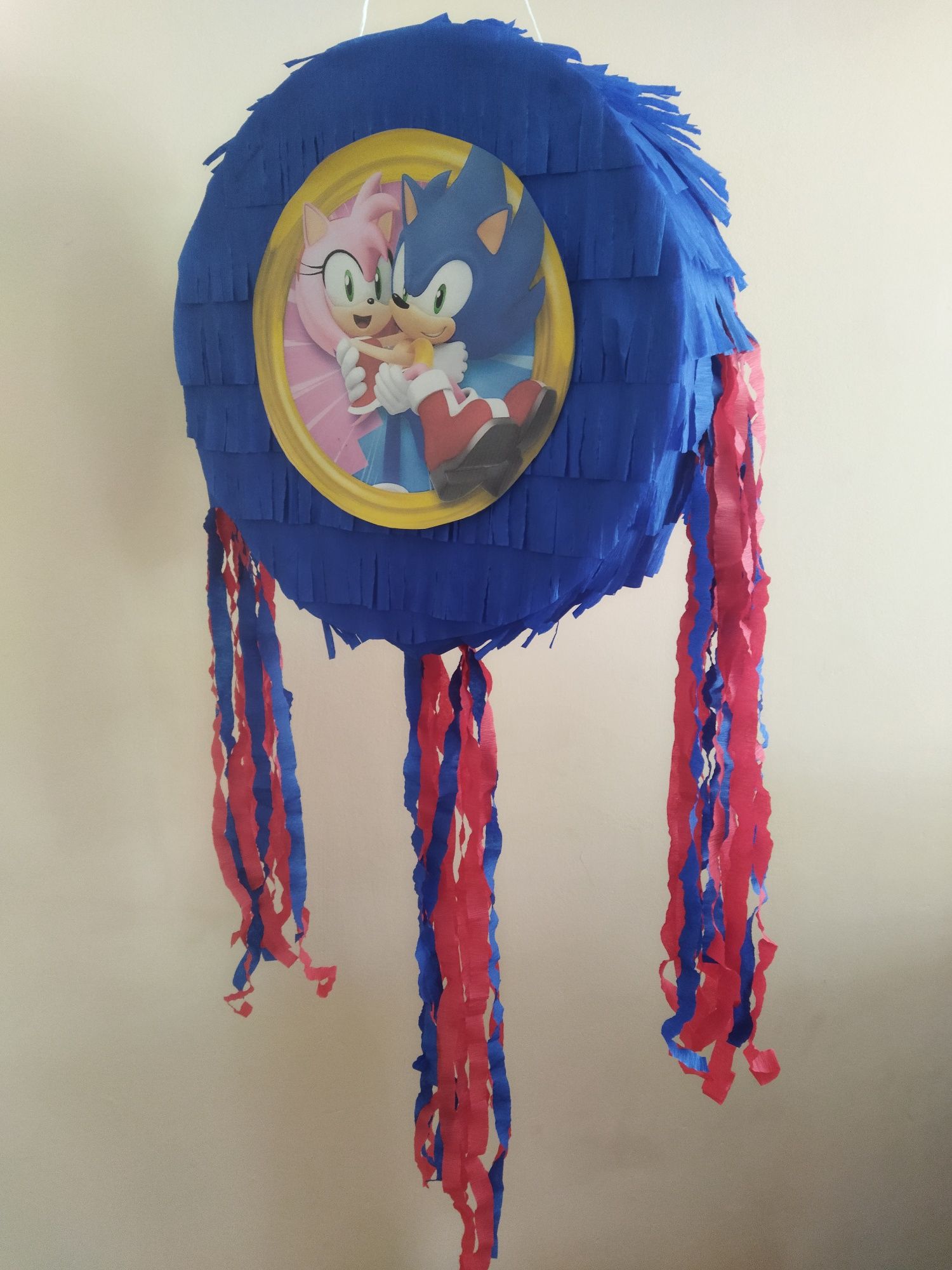 Zestaw piniata Sonic kij+imię