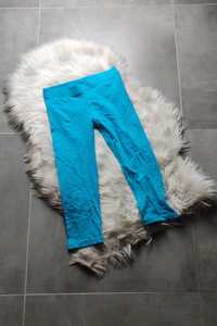 Niebieskie legginsy elastyczne butik 38