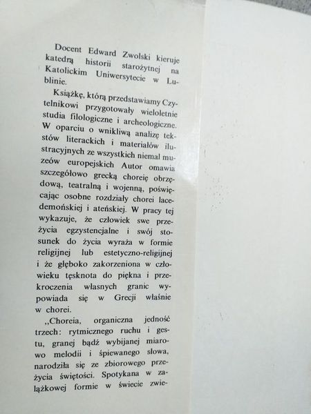 E. Zwolski Choreia Muza i bóstwo w religii greckiej Pax 1978