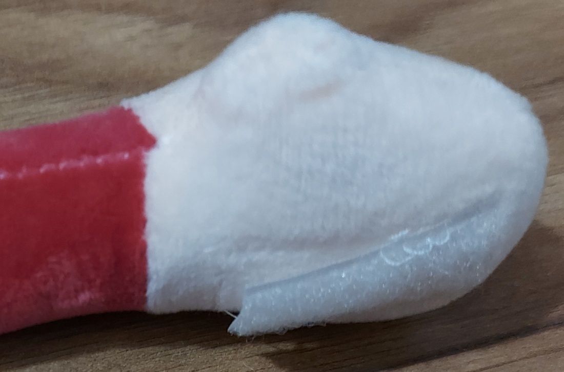 Małpka w paski - maskotka na rzepy