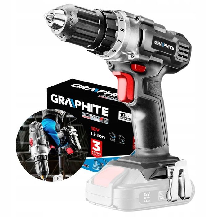 Graphite Akumulatorowa Wiertarko - Wkrętarka 18v Energy+ 44nm 58g000