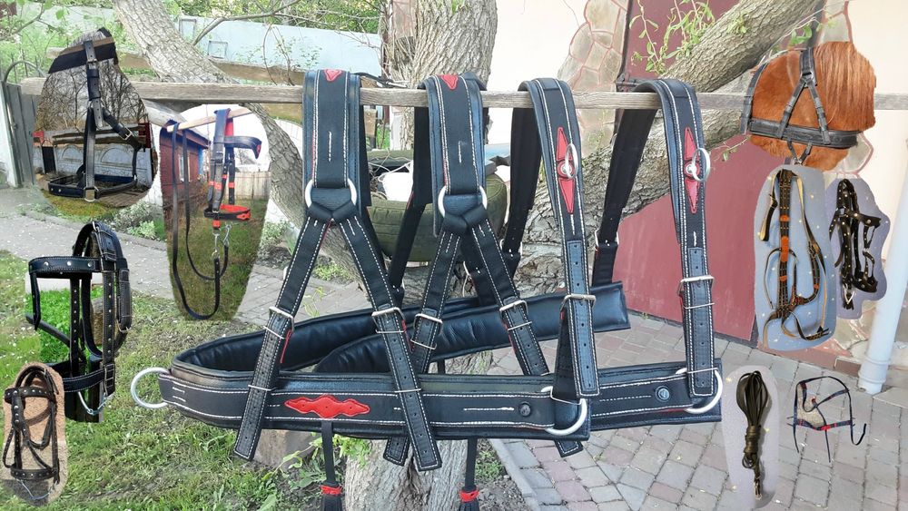 Хама збруя упряж шлея вуздечка посторонки на коня