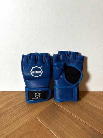 NOWE! Rękawice MMA grapplingowe OCTAGON niebieskie niebieski rozmiar L