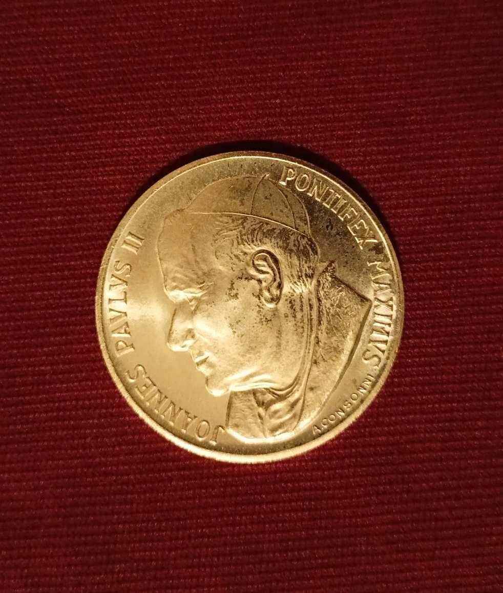 Medal srebrny Jan Paweł II sygnowana A.Consonni