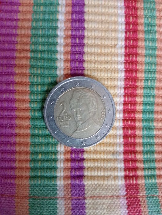 Moeda 2€ Áustria 2002