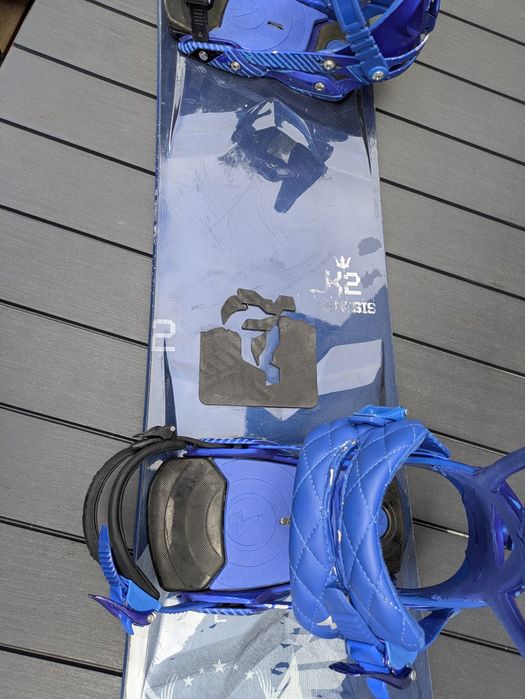K2 Nemesis 164 duża długa deska snowboardowa snowboard wiązania XL