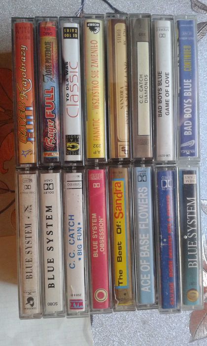 zestaw kaset-sandra, blue system,bad boys blue,inne.