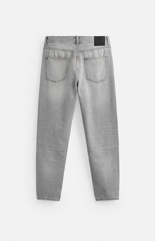 Джинси сірі чоловічі базові Slim Fit Tappered Zara