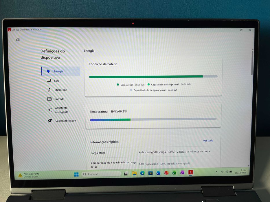 ThinkPad X1 Yoga Gen 6 - i5-1145G7/16GB RAM/256GB NVMe/Teclado PT-PT
