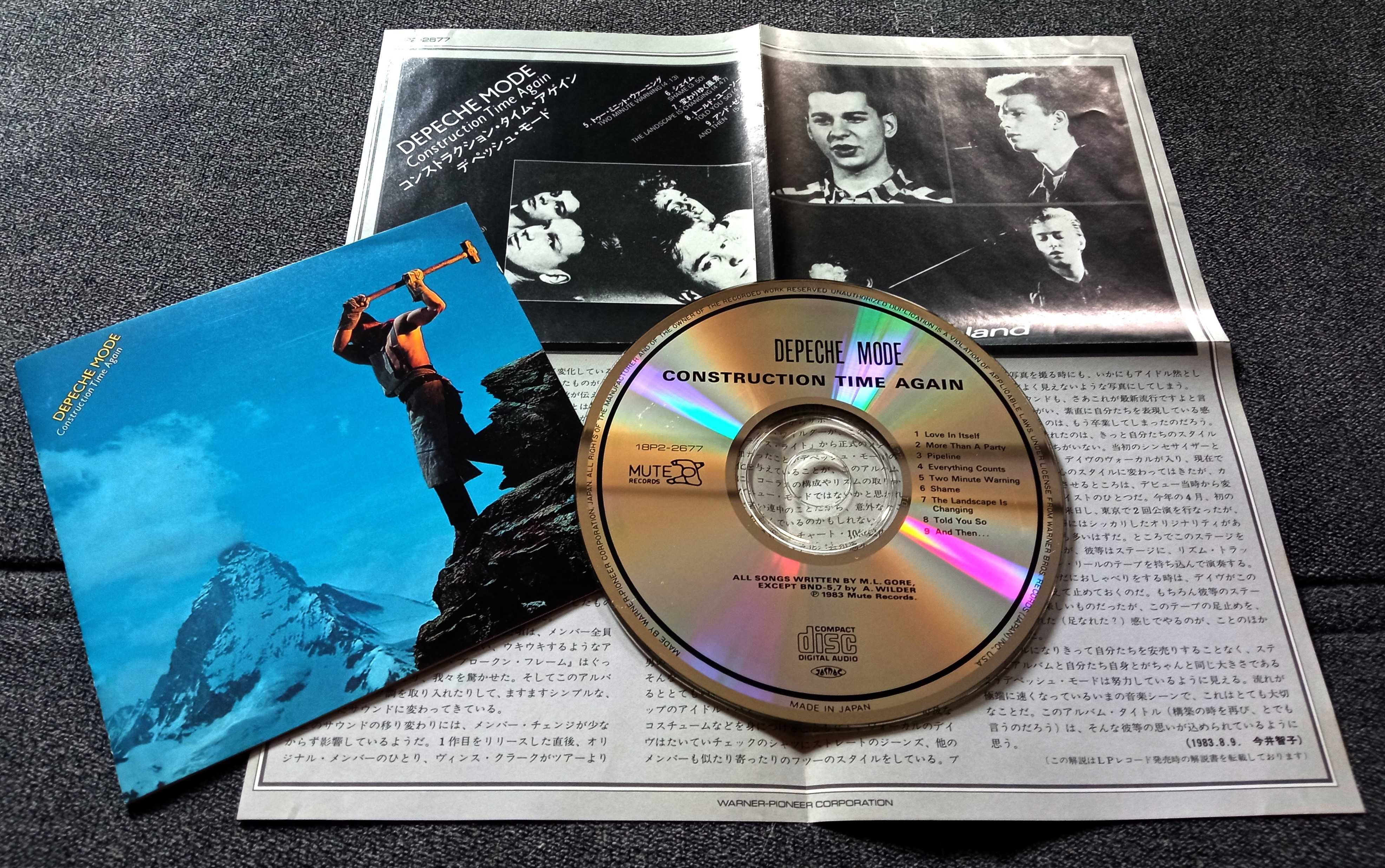 Depeche Mode Construction Time Again 1press 1989 Japan